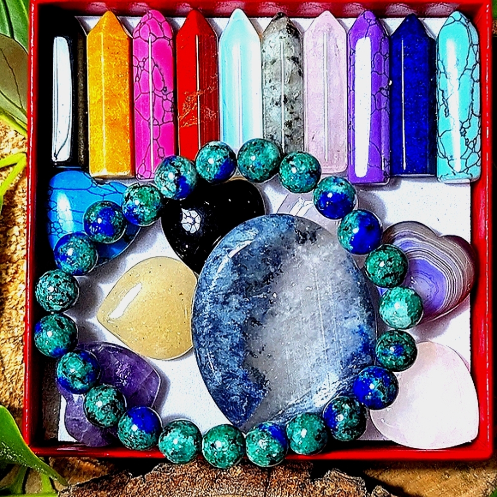 Jewelry & Chakra Stone Bracelet Obelisk Healing Crystal Gemstone Collection - Picture 15 of 15